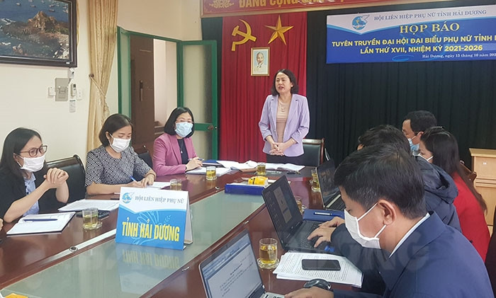 Họp báo tuyên truyền Đại hội đại biểu Phụ nữ tỉnh Hải Dương